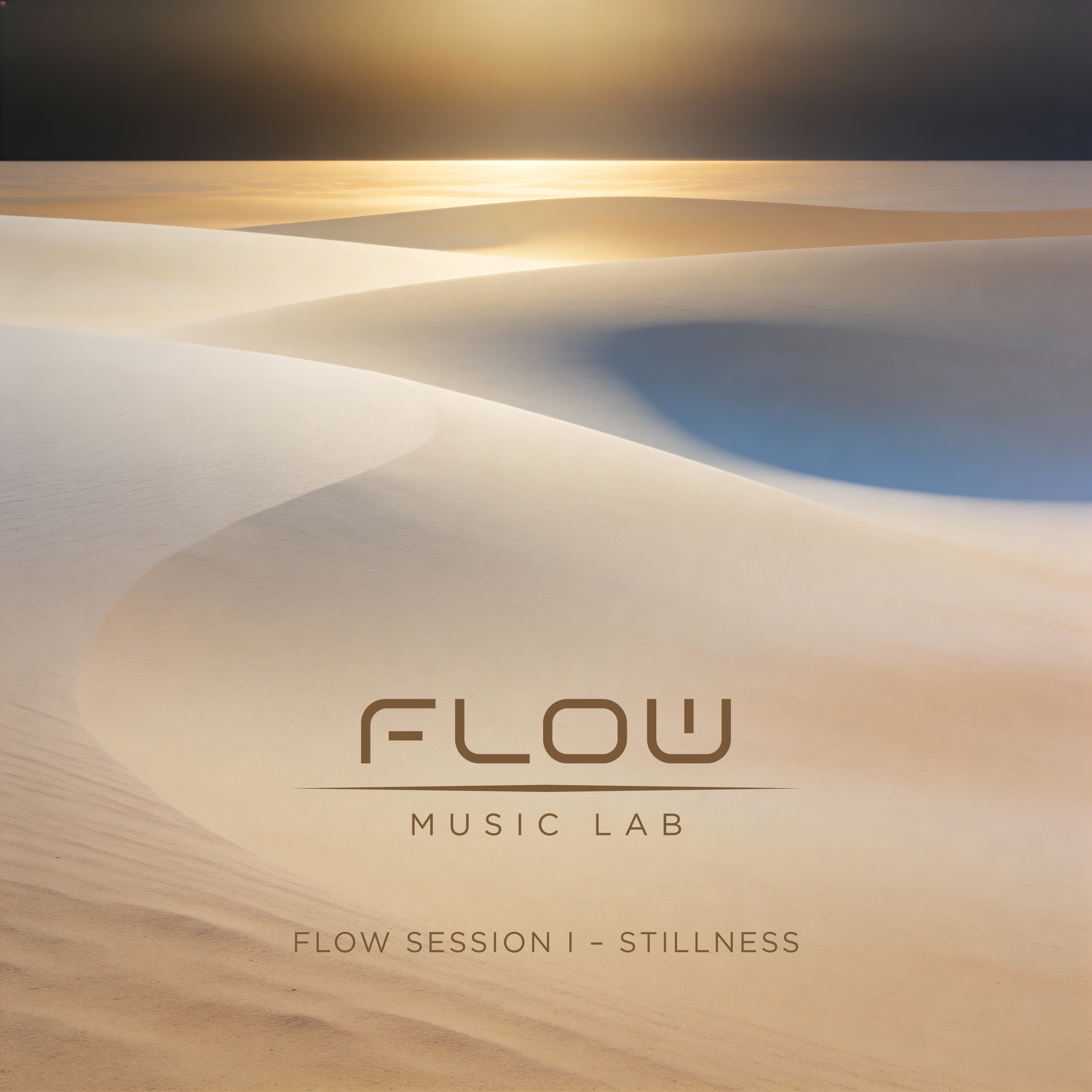 Capa de Flow Session I — Stillness, dunas iluminadas